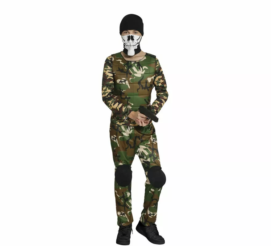 Translation missing: en.Disfraz de Militar de Camuflaje para adolescente