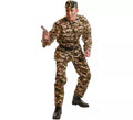 Disfraz de Militar de camuflaje para hombre