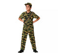 Disfraz de Militar traje camuflado para niño