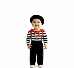 Baby Mime Costume with Beret