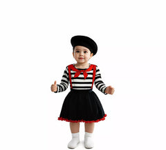 Baby Mime Costume with Skirt
