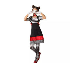 Mime Costume with Dress for Girl