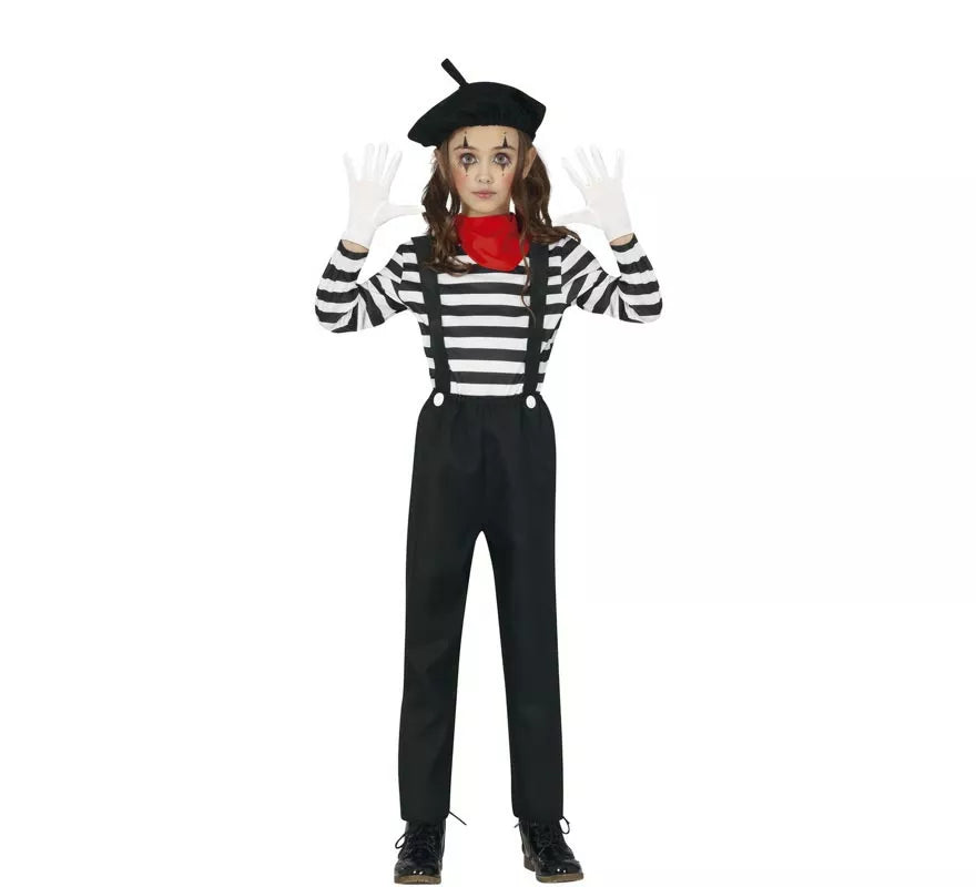 Disfraz de Mimo Parisino para niños