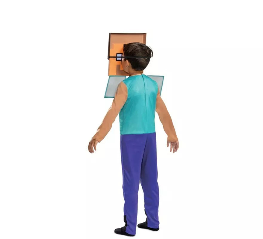 Disfraz de Minecraft Steve Lujo para niño