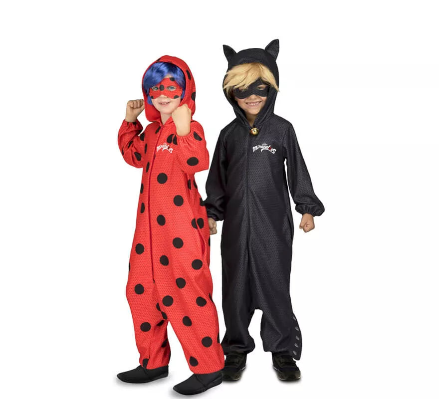Disfraz de Miraculous Ladybug Pijama con peluca para niña