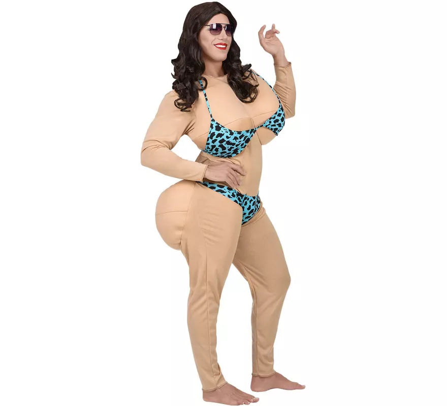 Translation missing: en.Disfraz de Miss Bikini Acolchado para hombre