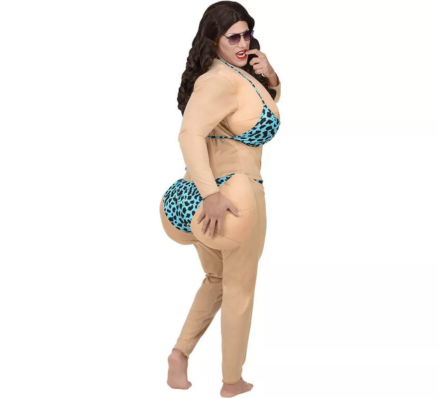 Disfraz de Miss Bikini Acolchado para hombre