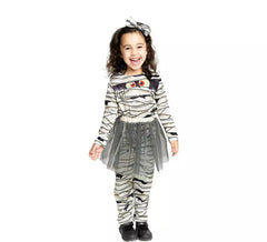 Mummy costume with headband and tutu for baby and girls