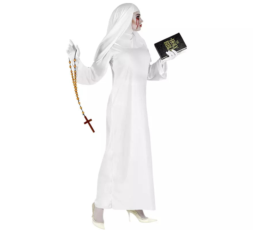 Disfraz de Monja Blanca para mujer