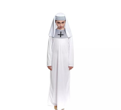 Disfraz de Monja Blanca para niña