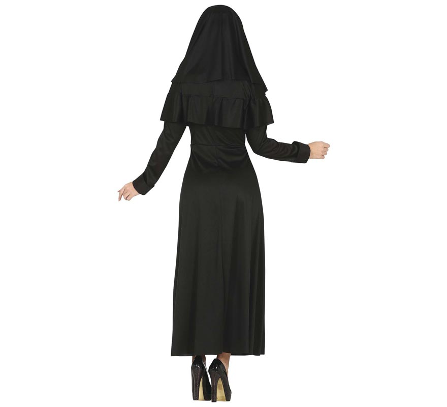 Translation missing: en.Disfraz de Monja Gótica con túnica negra para mujer