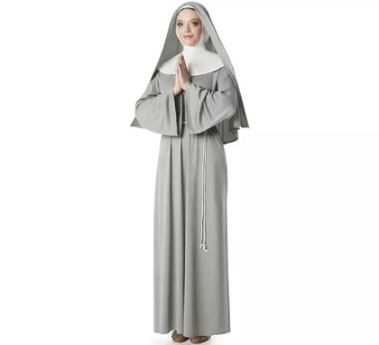 Disfraz de Monja gris para mujer