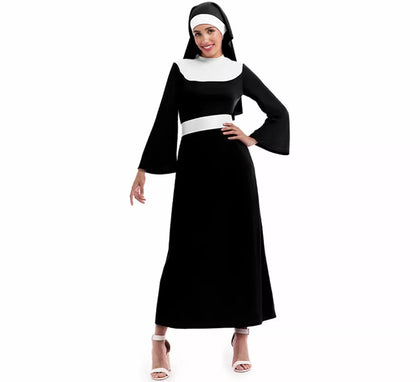 Disfraz de Monja negra para mujer