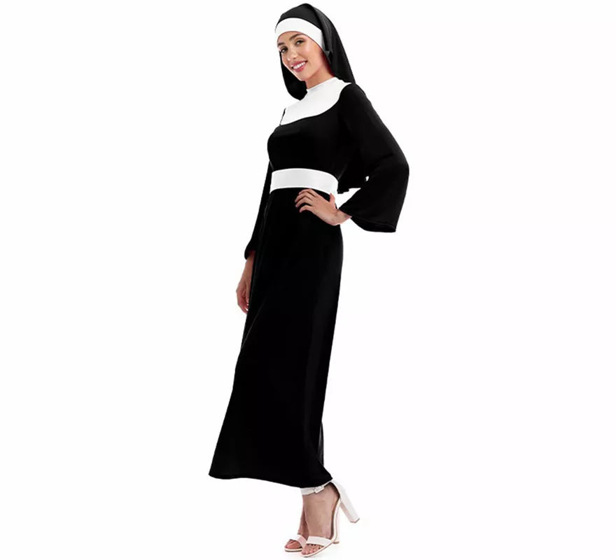Disfraz de Monja negra para mujer