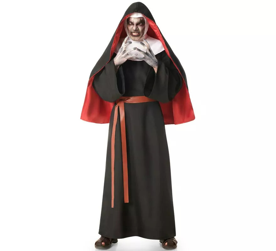 Disfraz de Monja negro para hombre