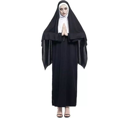 Disfraz de Monja Negro para mujer