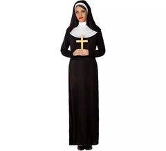 Black nun costume for women