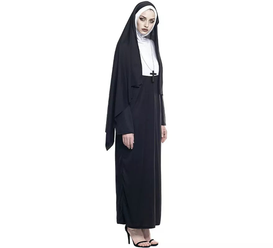 Translation missing: en.Disfraz de Monja Negro para mujer