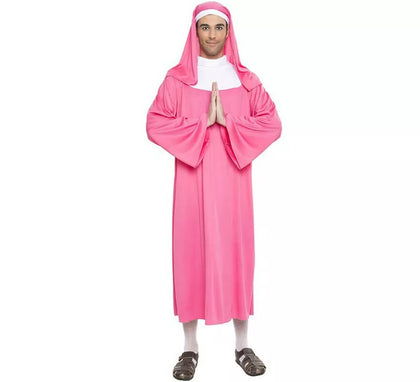 Disfraz de Monja Rosa para hombre
