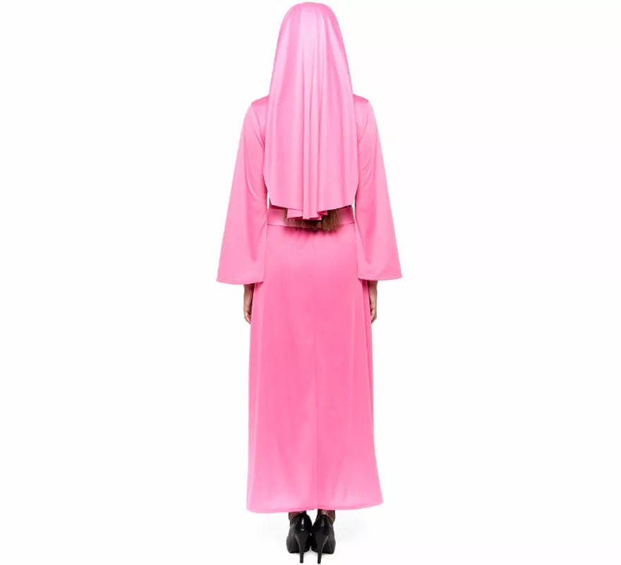 Disfraz de Monja rosa para mujer