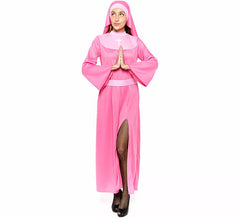 Pink Nun Costume for Women