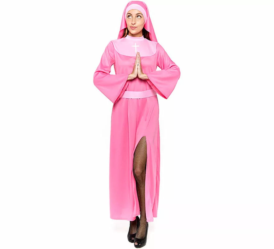 Translation missing: en.Disfraz de Monja rosa para mujer
