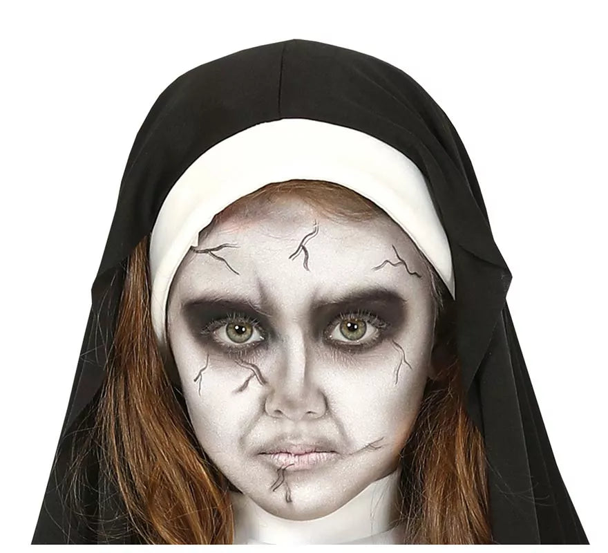 Disfraz de Monja Zombie para niña