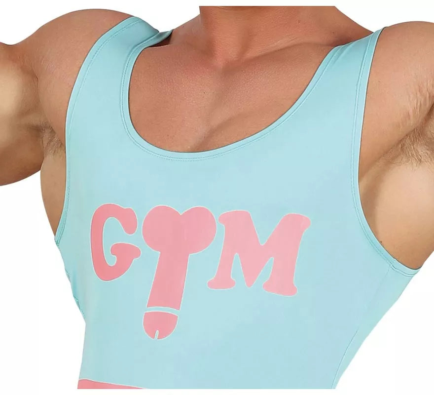 Disfraz de Mono de Estiramiento de Gimnasta para hombre