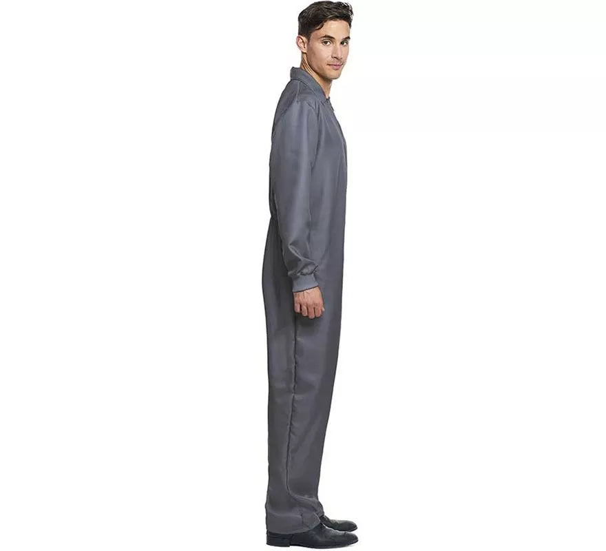 Disfraz o Mono Laboral Gris para hombre