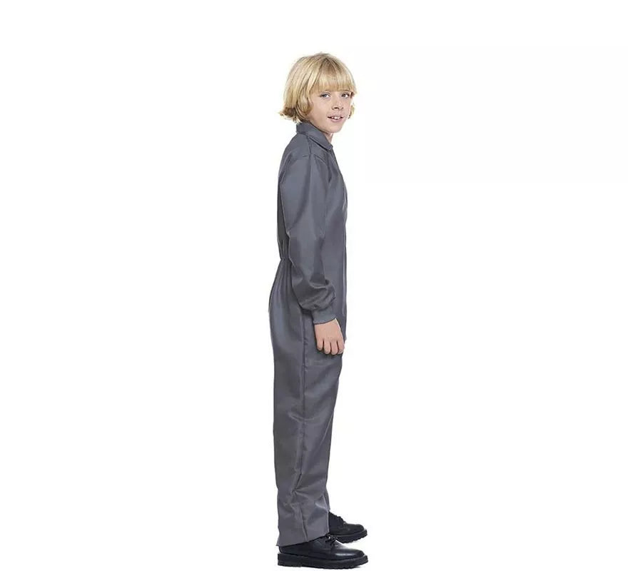Disfraz o Mono Laboral Gris para niños