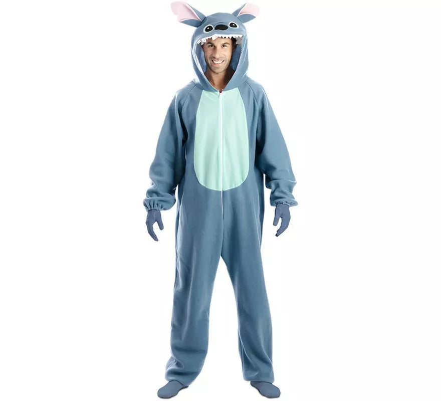 Disfraz de Monstruito azul para adultos