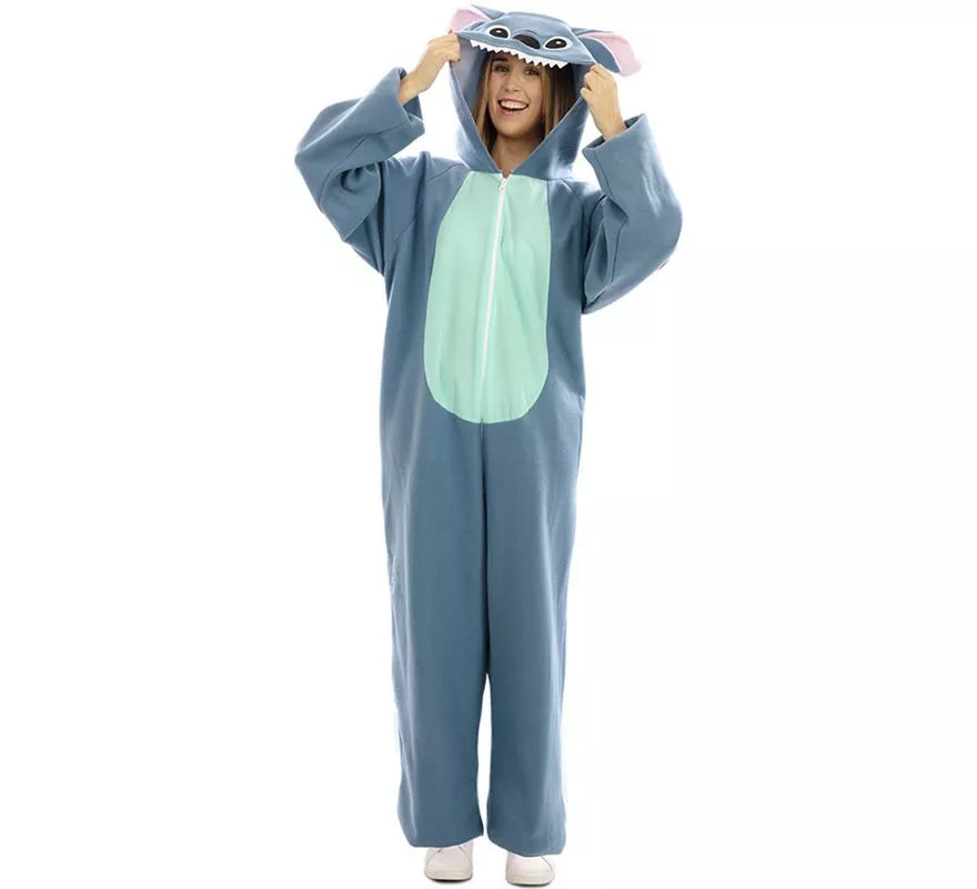 Disfraz de Monstruito azul para adultos