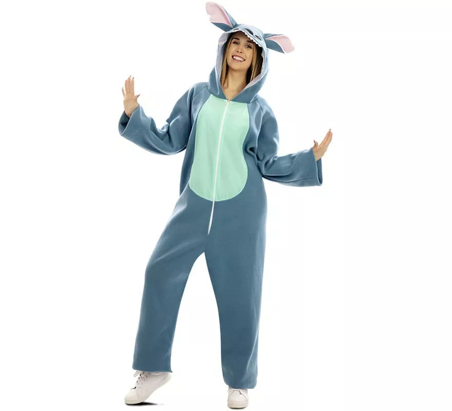 Disfraz de Monstruito azul para adultos