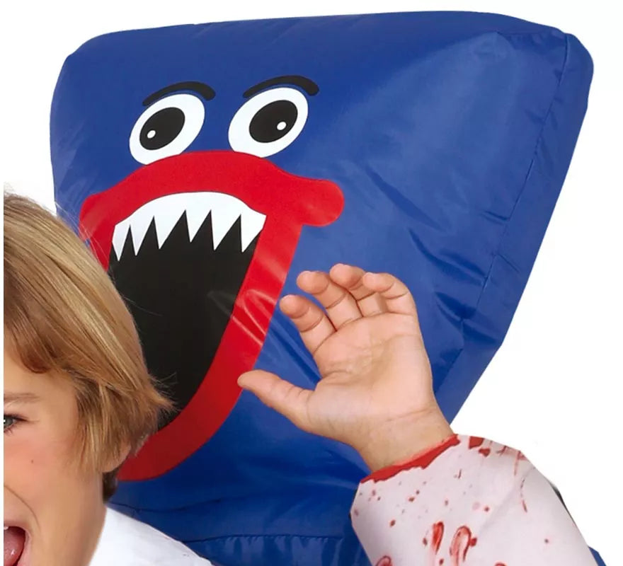 Disfraz de Monstruo de los Abrazos azul hinchable o inflable para niños
