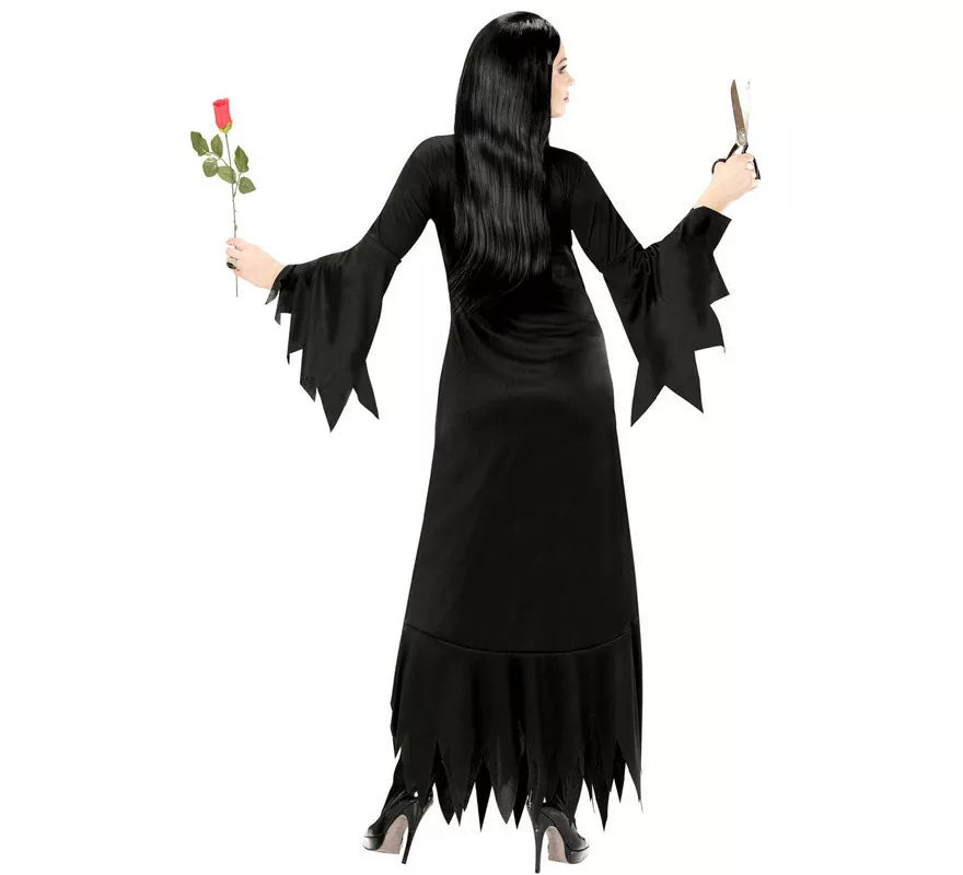 Disfraz de Morticia para mujer