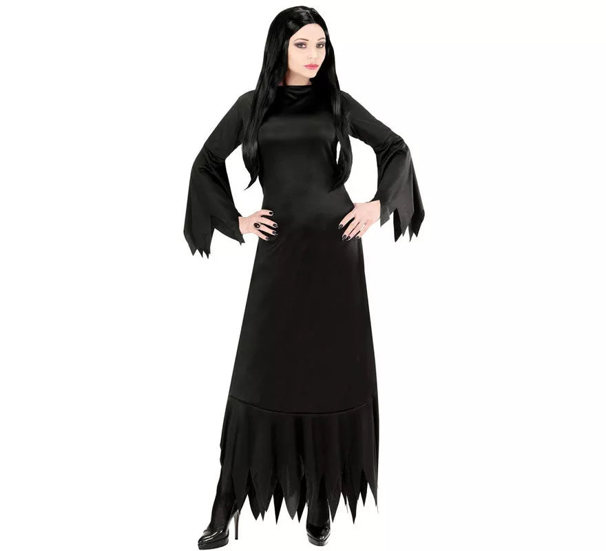 Disfraz de Morticia para mujer