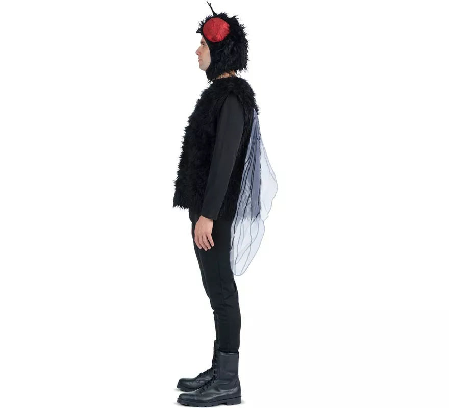 Disfraz de Mosca con gorro y alas para adulto