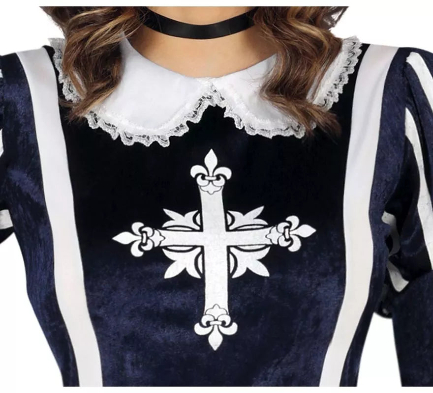 Translation missing: en.Disfraz de Mosquetera azul para mujer