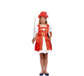 Disfraz de Mosquetera Roja en Vestido para niña