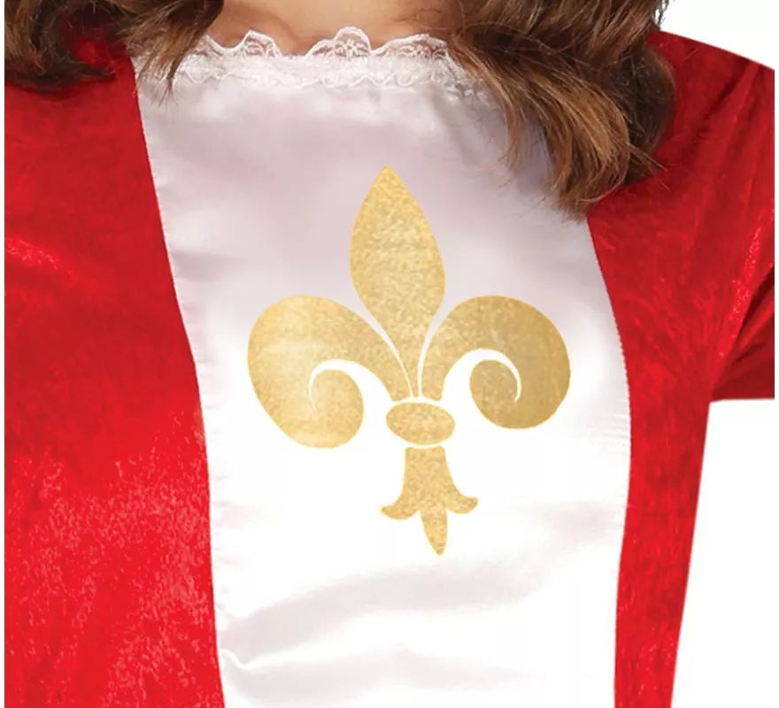 Disfraz de Mosquetera roja para mujer