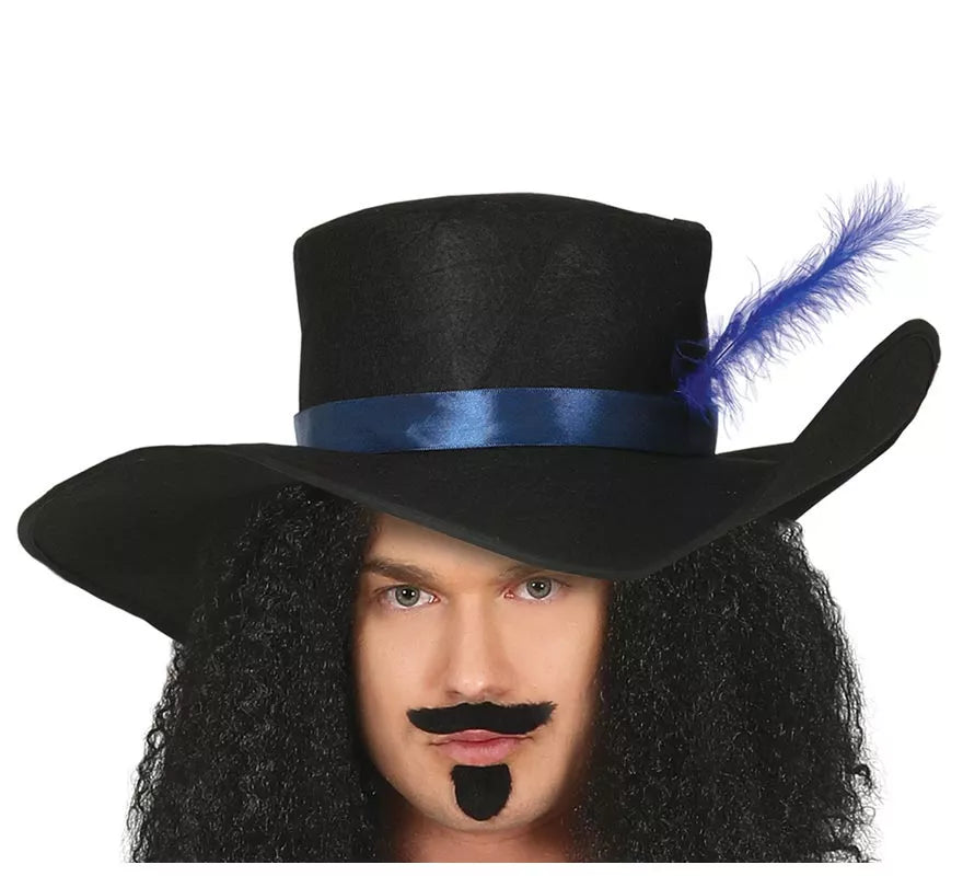 Disfraz de Mosquetero Azul Elegante para hombre