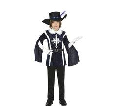 Elegant Blue Musketeer Costume for Boys