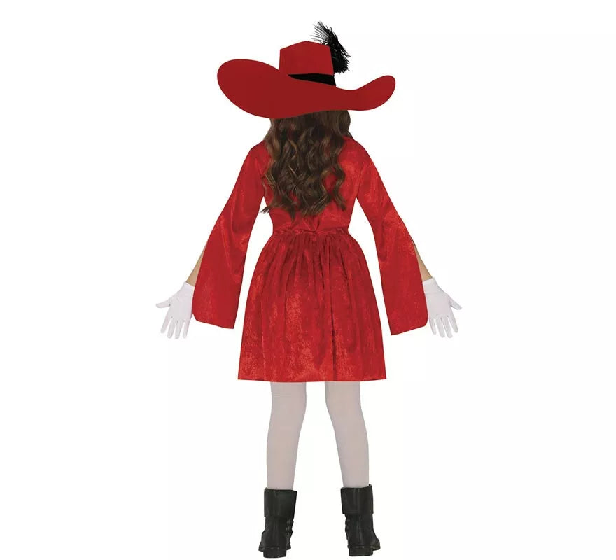 Disfraz de Mosquetero rojo para niños