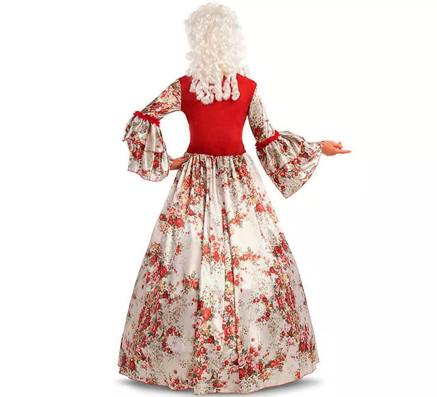Disfraz de Mujer Colonial roja para mujer