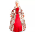Disfraz de Mujer Colonial roja para mujer
