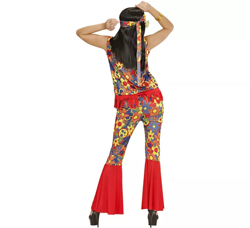 Translation missing: en.Disfraz de Mujer Hippie con cinta y medallón para mujer