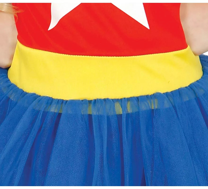 Disfraz de Mujer Maravilla con tutú para niña