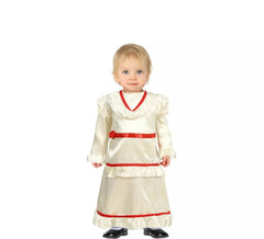 Doll costume with white dress for baby