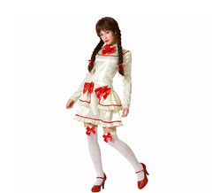 Beige Porcelain Doll Costume for Women