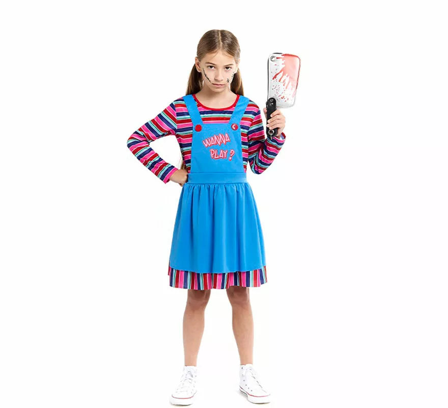 Translation missing: en.Disfraz de Muñeca Diabólica para niña